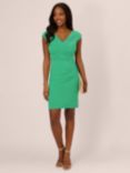 Adrianna Papell Pleated Layered Mini Dress, Green