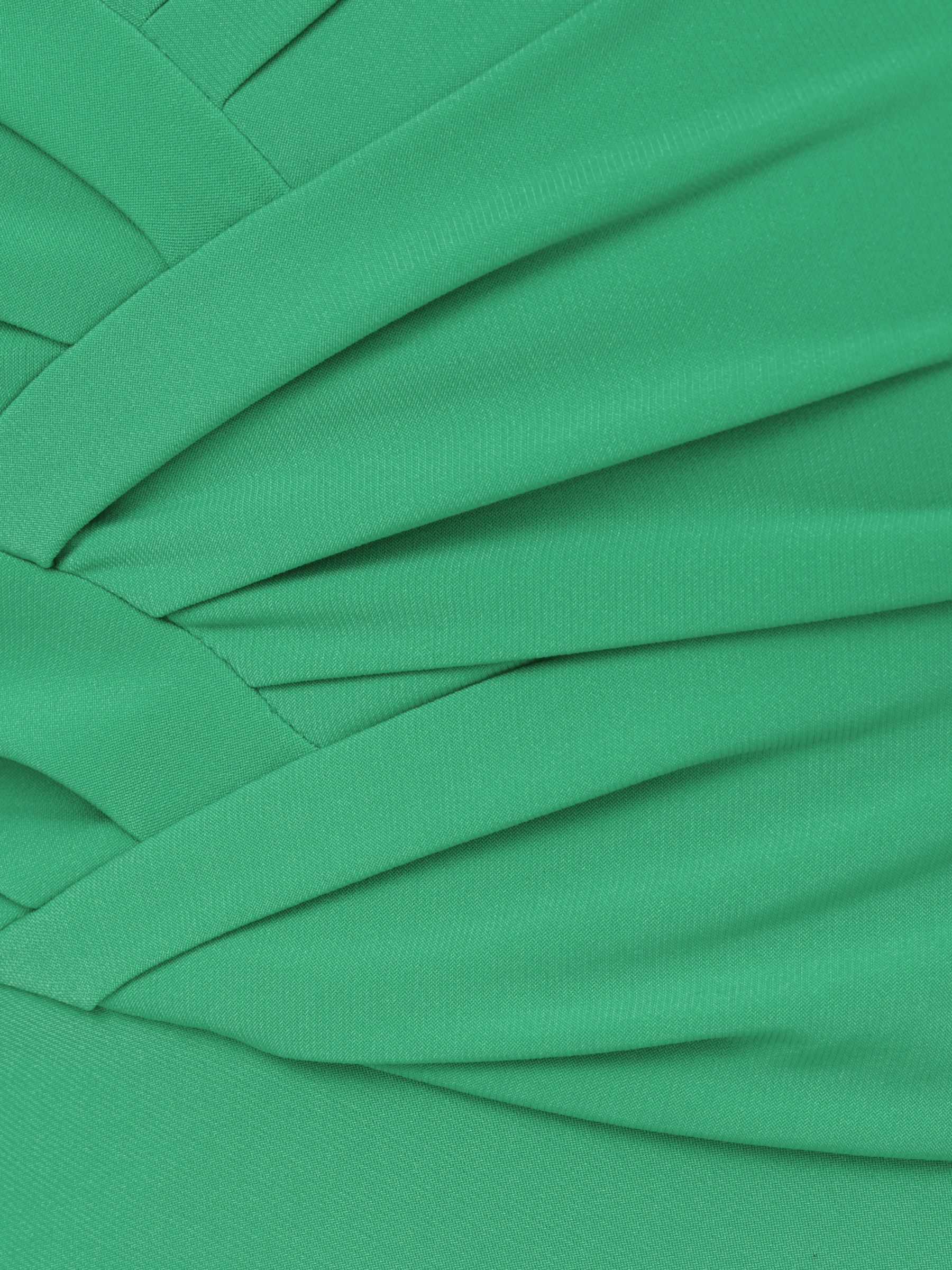 Adrianna Papell Pleated Layered Mini Dress, Botanic Green, 14