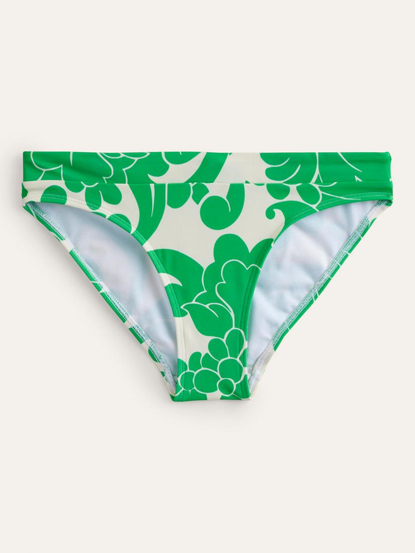 Buy Boden Ithaca Opulent Whirl Print Bikini Bottoms, Green/Multi Online at johnlewis.com