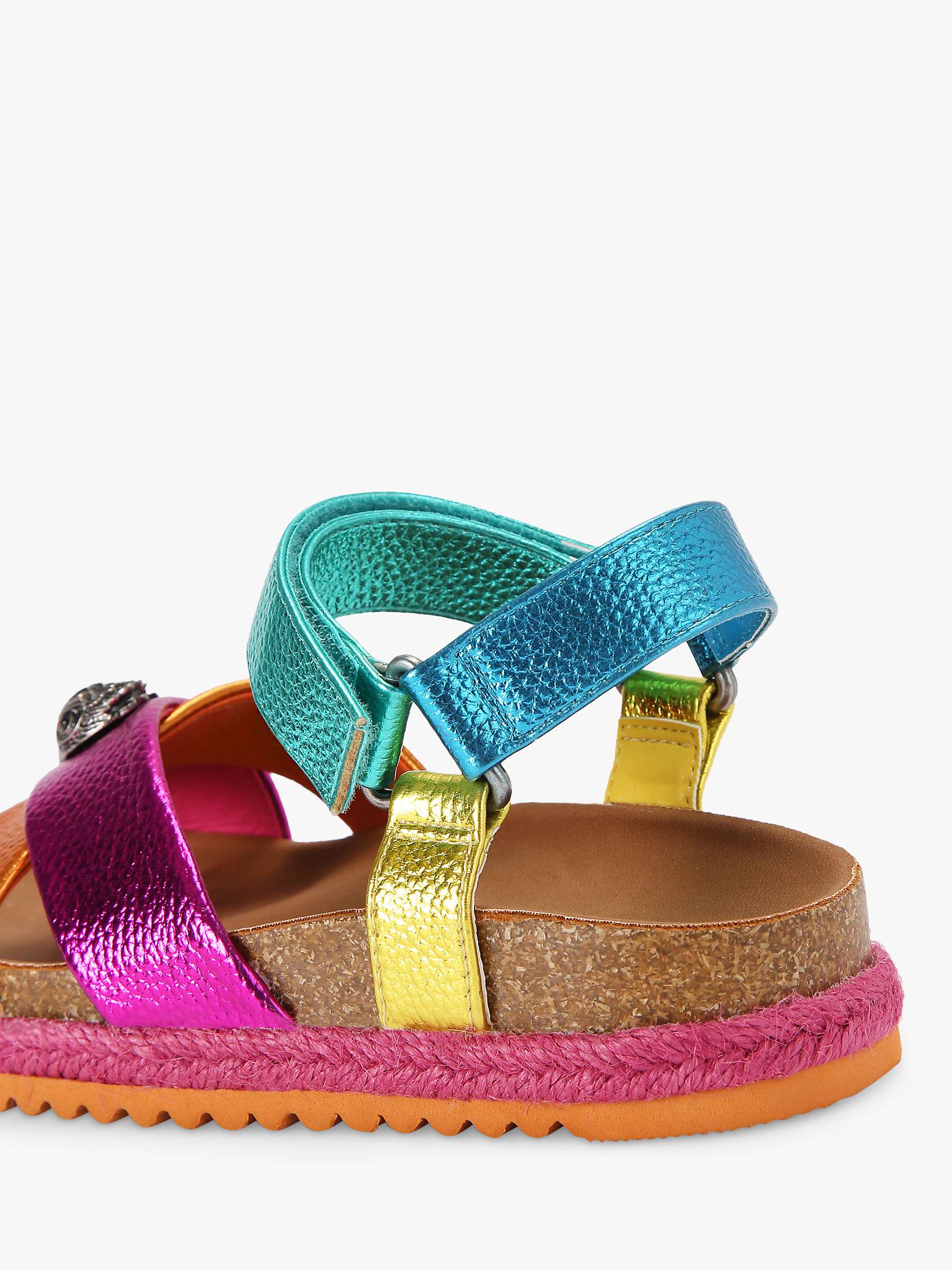 Buy Kurt Geiger London Kids' Mini Kensington Espadrille Sandals, Multi Online at johnlewis.com
