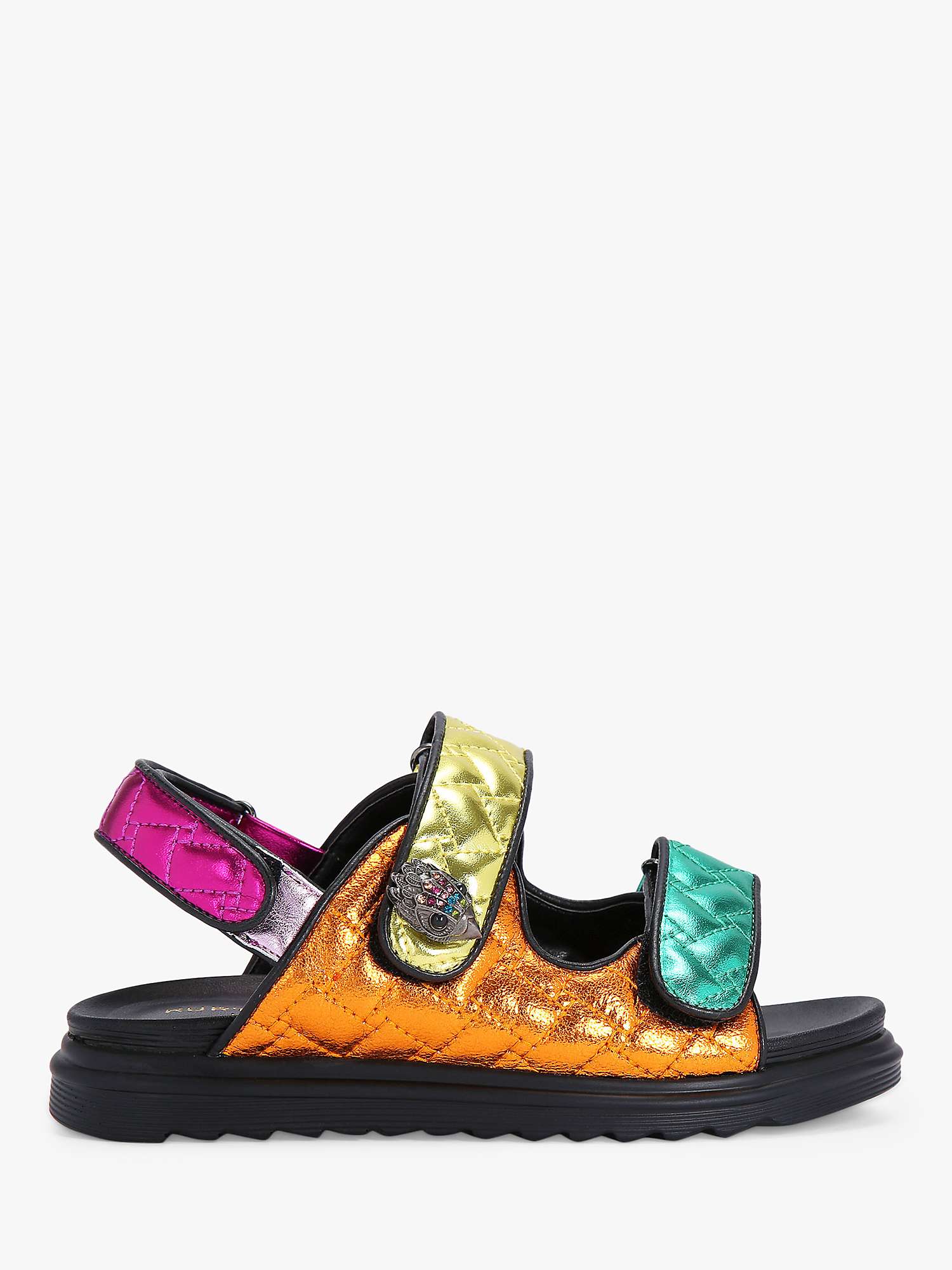 Buy Kurt Geiger London Kids' Mini Orson Leather Sandals Online at johnlewis.com