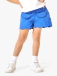 Angel & Rocket Kids' Lacey Scallop Hem Shorts, Blue