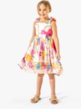 Angel & Rocket Kids' Katie Tiered Print Knee Length Dress, Multi