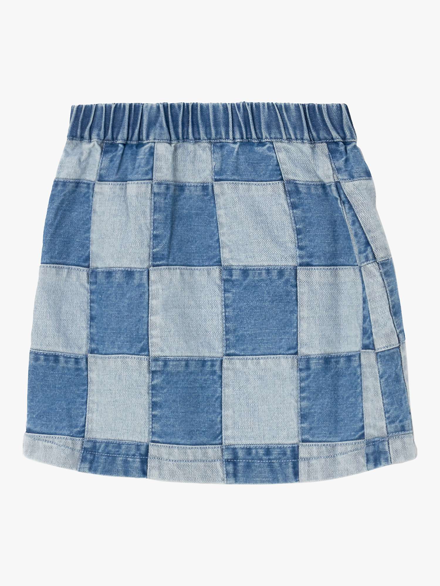 Buy Angel & Rocket Kids' Quinn Patchwork Denim Skirt, Blue Online at johnlewis.com