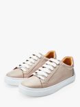 Moda in Pelle Braidie Low Top Leather Trainers, Taupe
