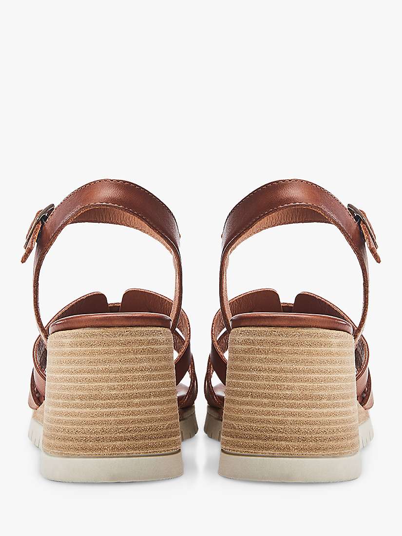 Buy Moda in Pelle Pedie Platform Leather Sandals, Tan Online at johnlewis.com