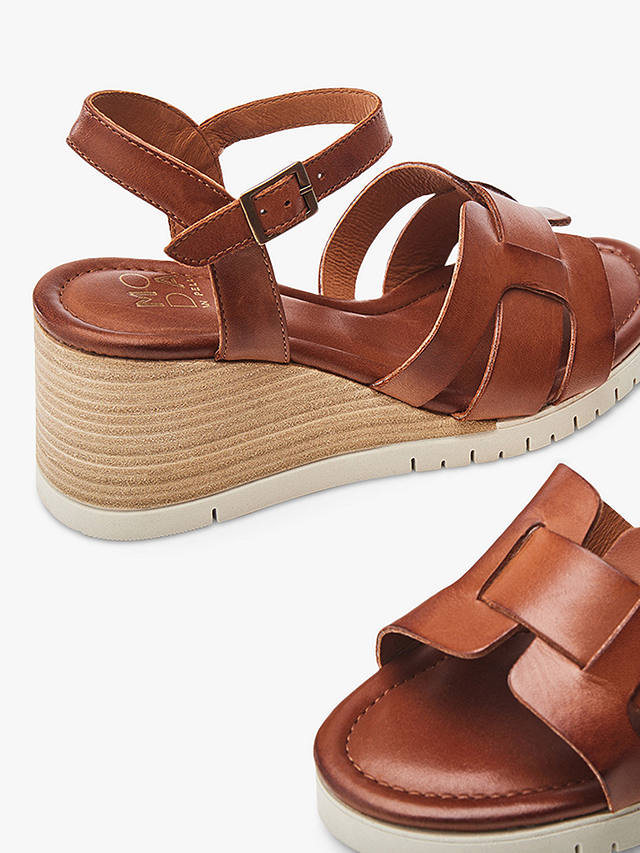 Moda in Pelle Pedie Platform Leather Sandals, Tan