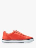 Moda in Pelle Bennii Slip-On Leather Trainers, Orange