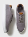 Crew Clothing Oxford Canvas Trainers, Graphite Grey