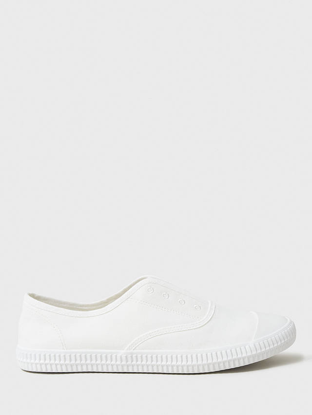 Crew Clothing Lucy Laceless Slip On Shoes, White