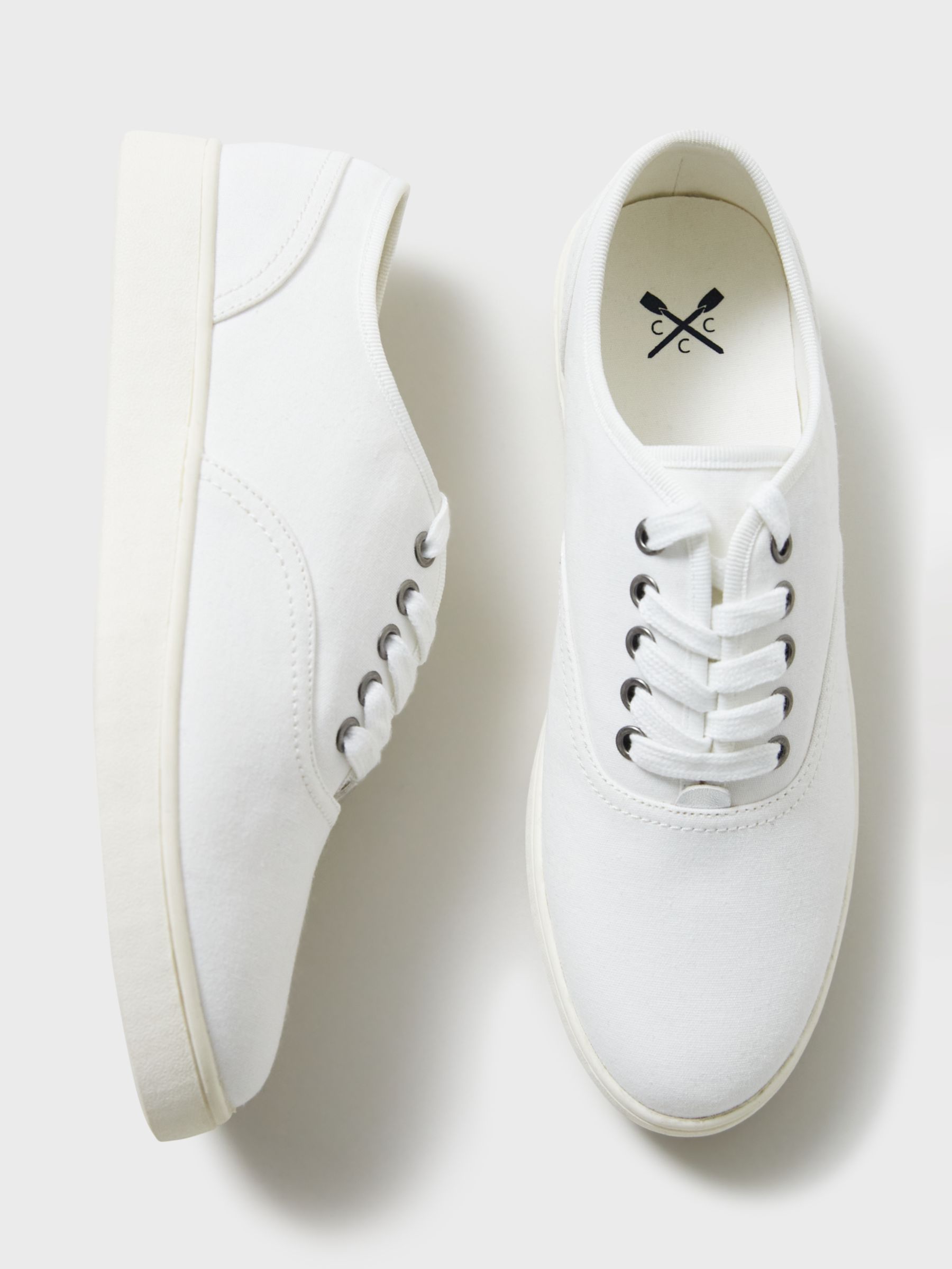 Buy Crew Clothing Canvas Oxford Trainers Online at johnlewis.com