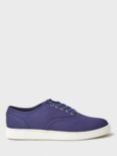 Crew Clothing Canvas Oxford Trainers, Navy Blue