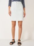 Crew Clothing Analee Denim Mini Skirt, White