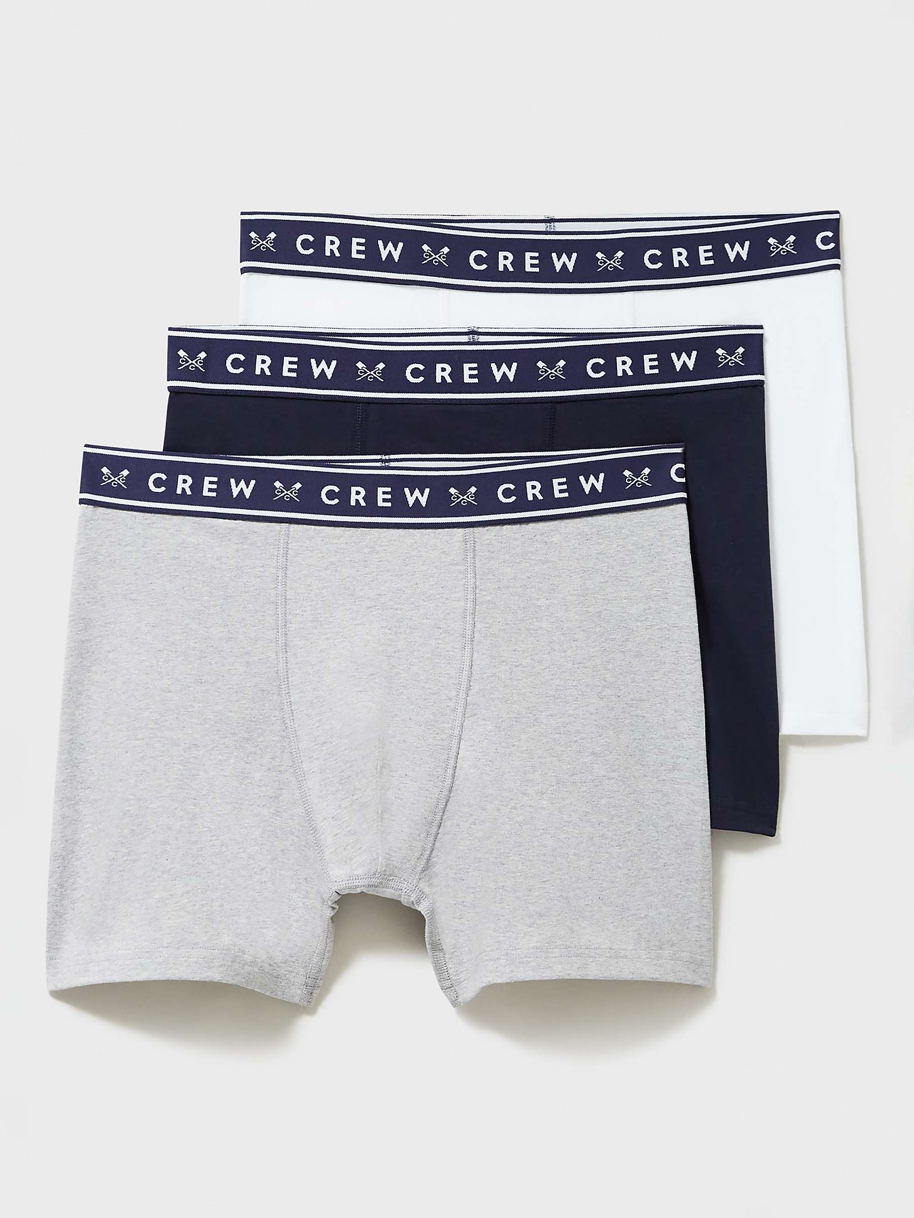 Buy Crew Clothing Jersey Boxers, Pack of 3 Online at johnlewis.com