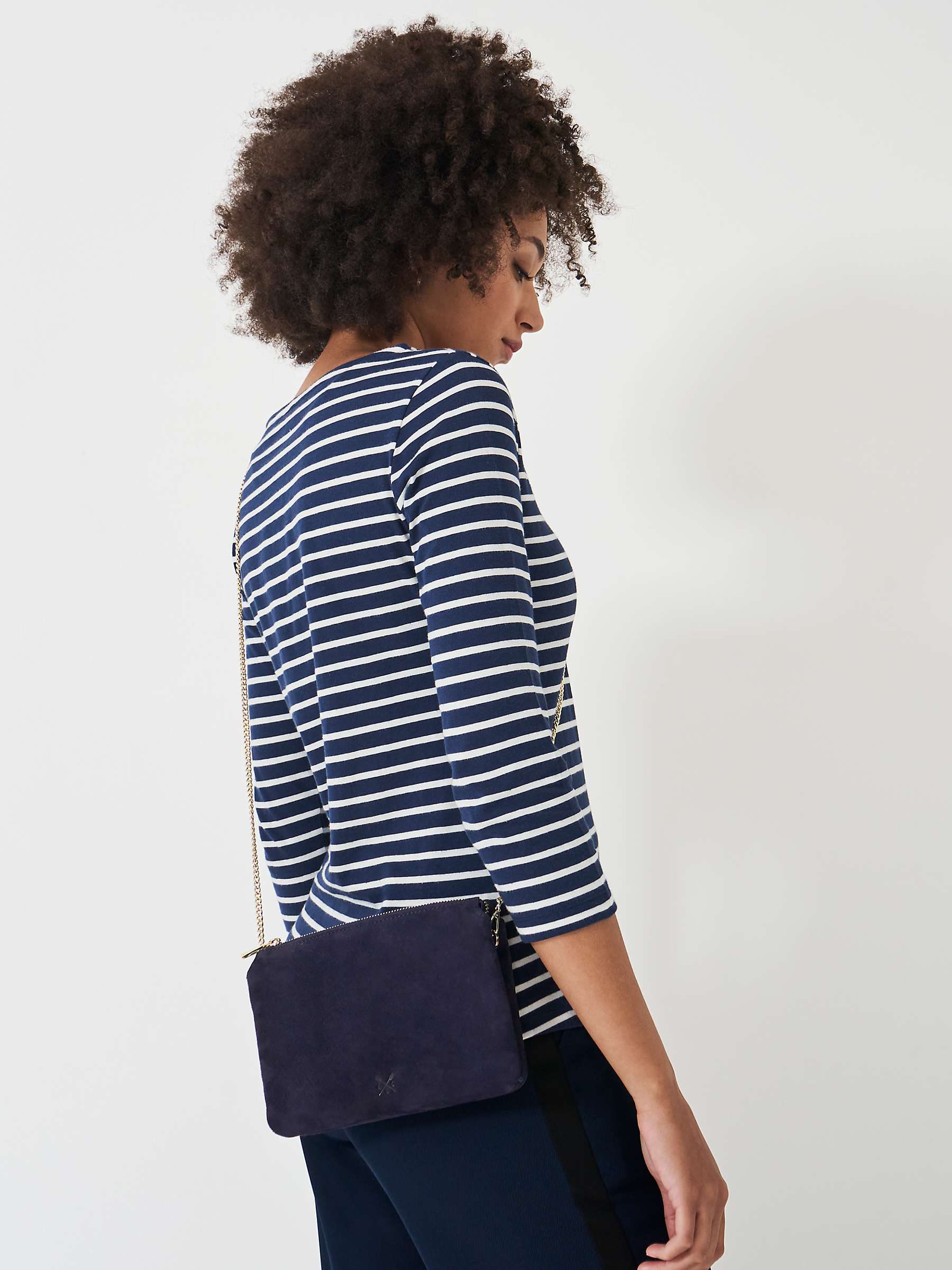 Buy Crew Clothing Occasion Clutch Bag, Navy Blue Online at johnlewis.com