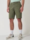 Crew Clothing Bermuda Stretch Chino Shorts, Olive Green