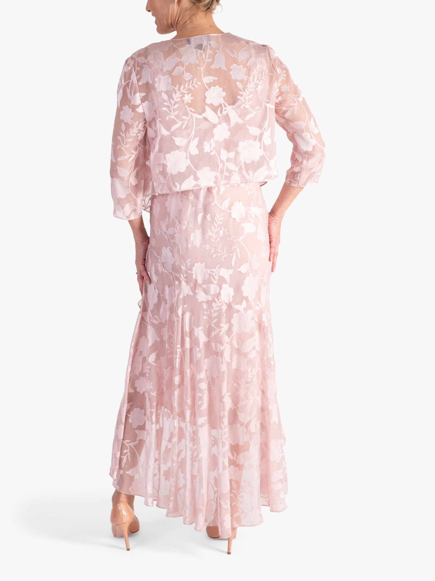 Buy chesca Devoree Dress & Jacket Set, Shell Pink Online at johnlewis.com