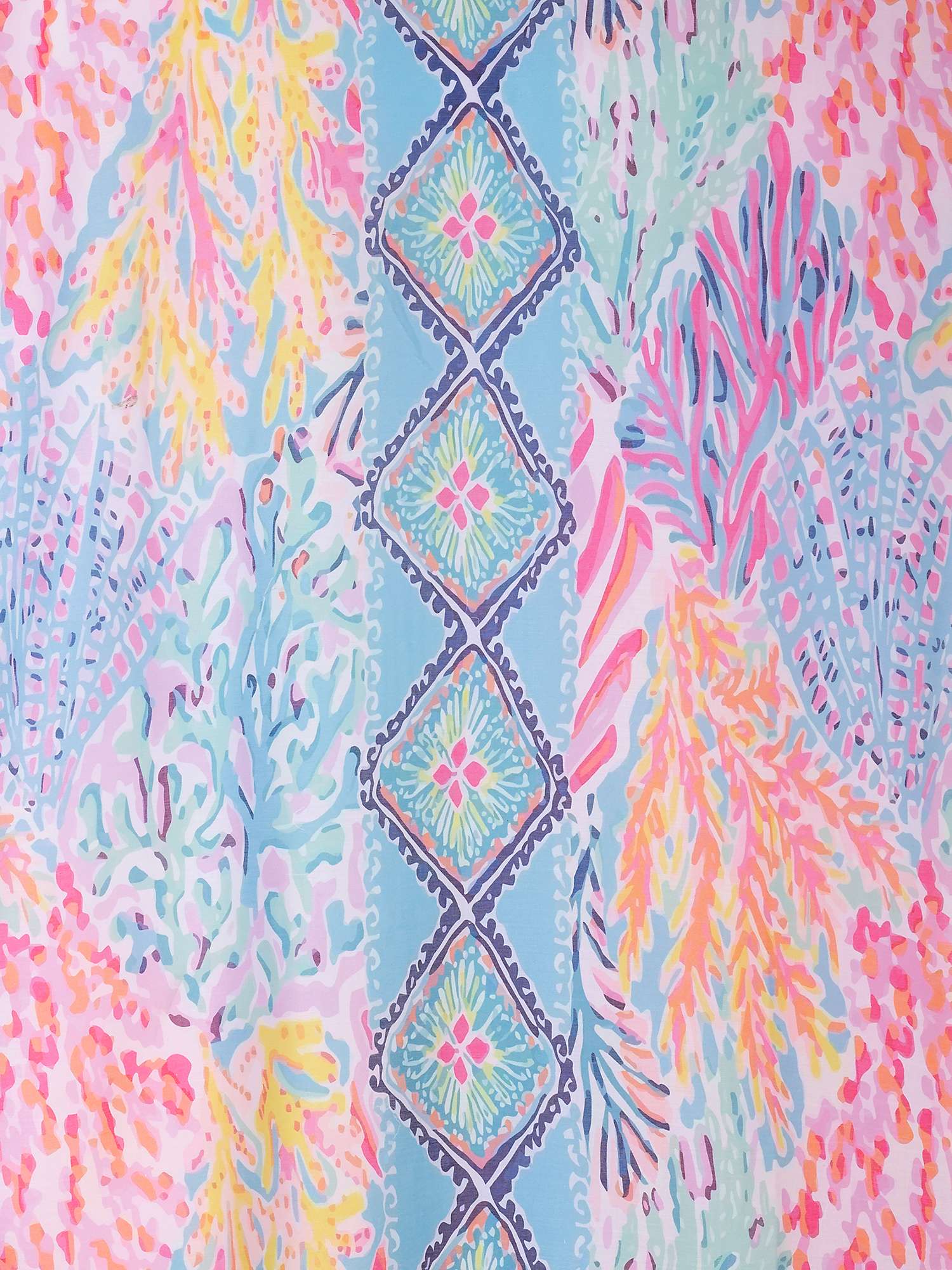 Buy chesca Abstract Tropical Diamond Print Scarf, Lilac/Multi Online at johnlewis.com