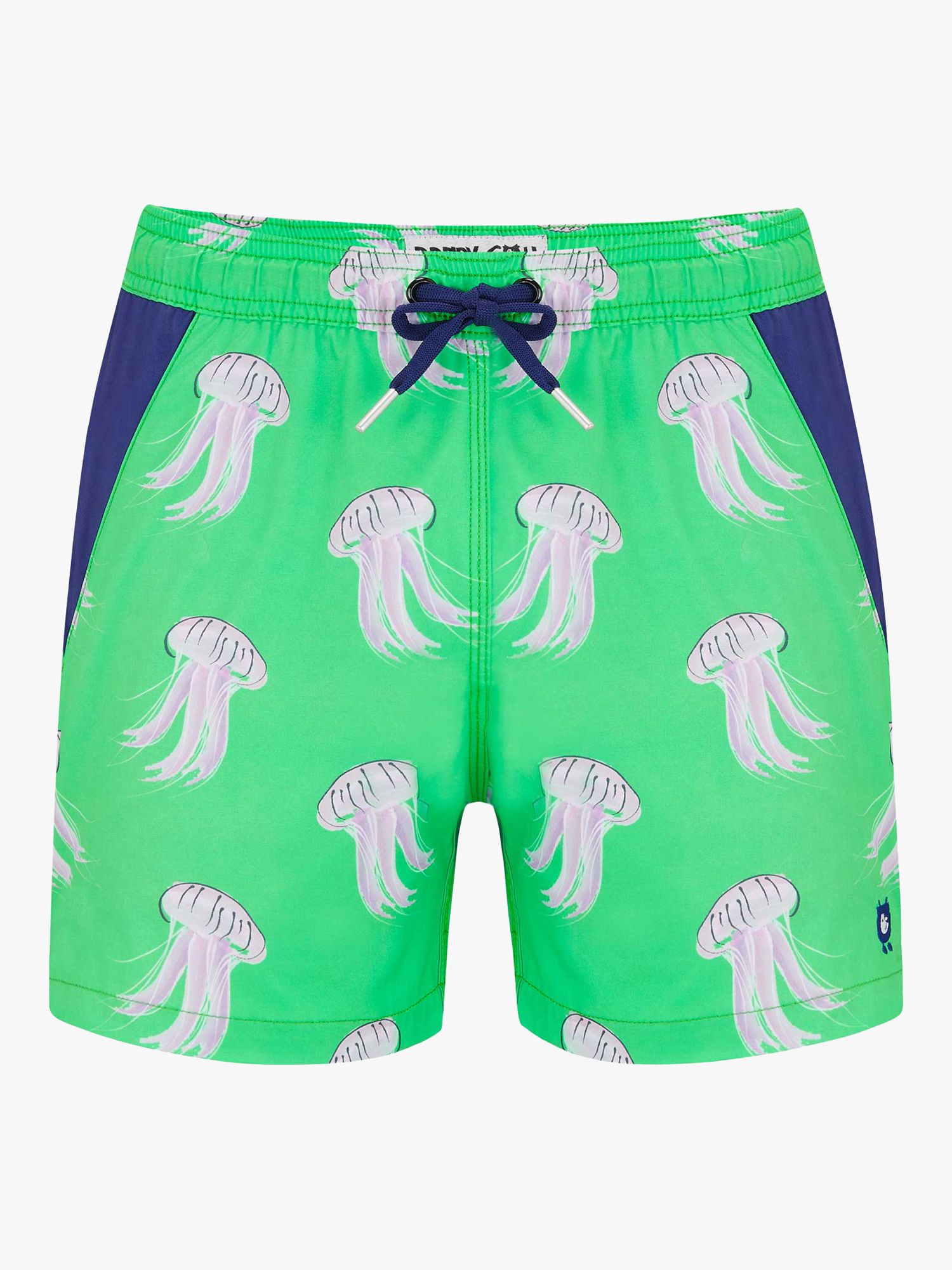 Randy Cow Jellyfish Print Swim Shorts, Green/Multi, XS