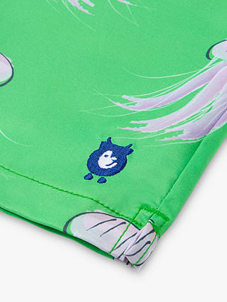 Randy Cow Jellyfish Print Swim Shorts, Green/Multi