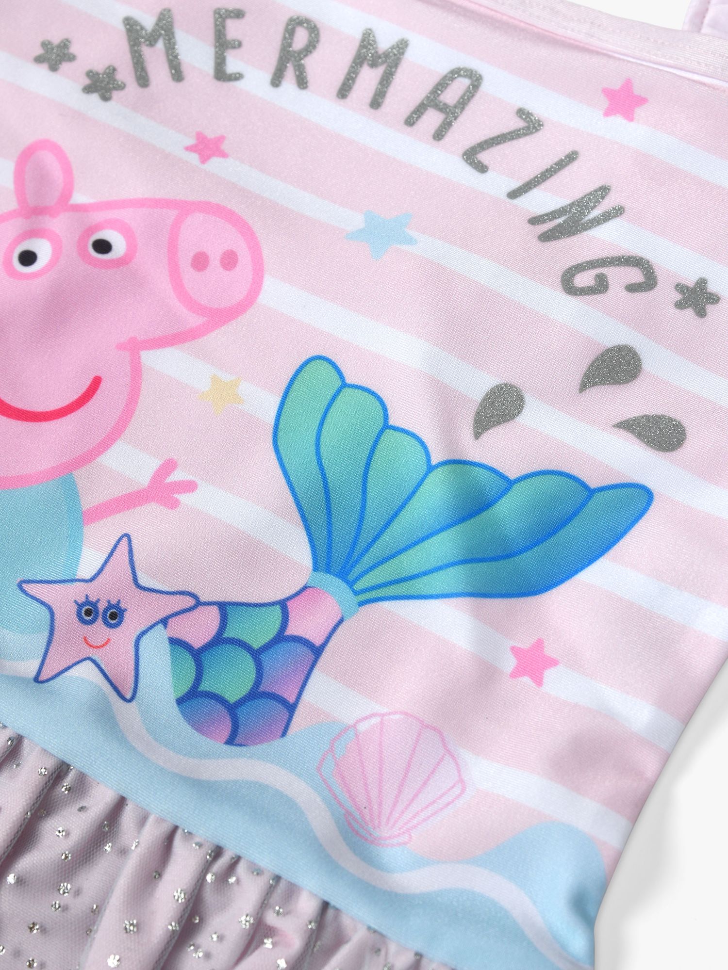 Buy Brand Threads Kids' Peppa Pig Swimsuit, Pink/Multi Online at johnlewis.com