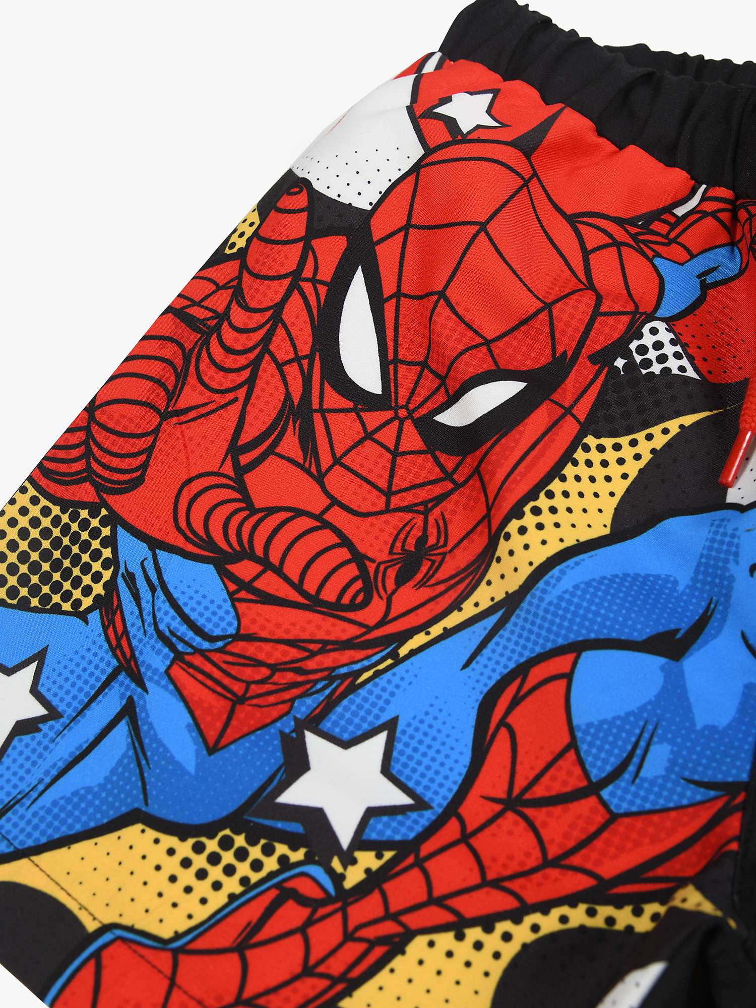 Buy Brand Threads Kids' Spiderman Swim Shorts, Red/Multi Online at johnlewis.com