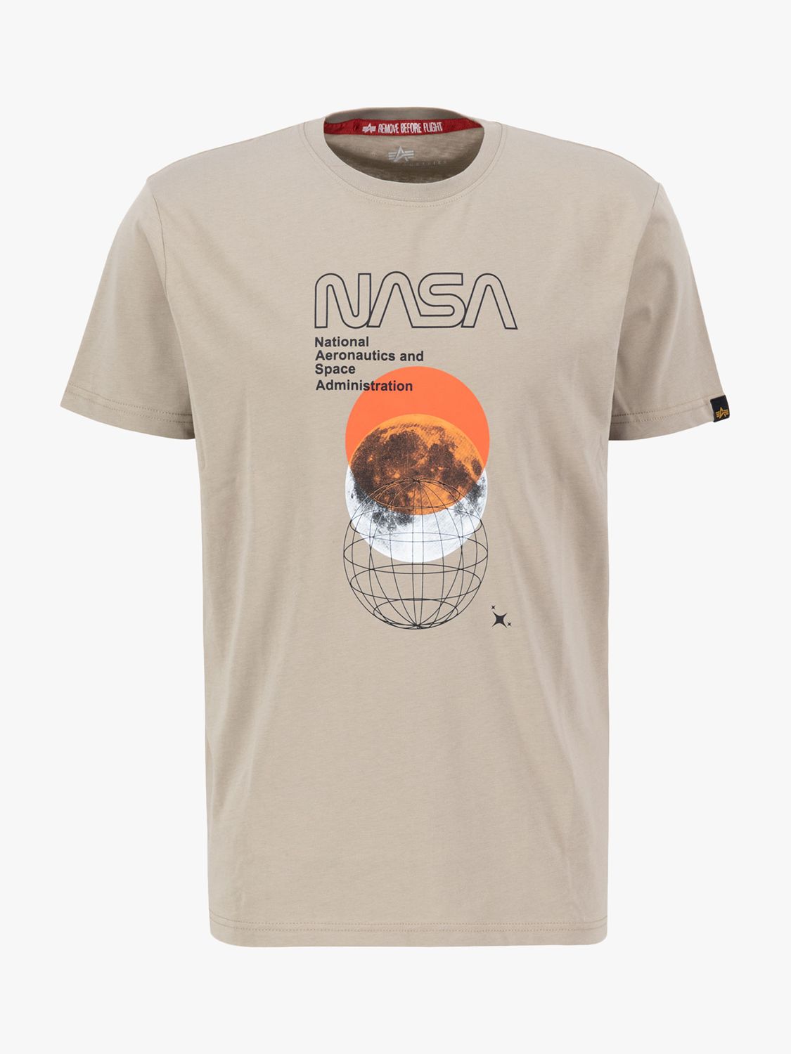 Buy Alpha Industries NASA Orbit Print T-Shirt Online at johnlewis.com
