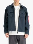 Alpha Industries Twill Overshirt Jacket, Ultra Navy