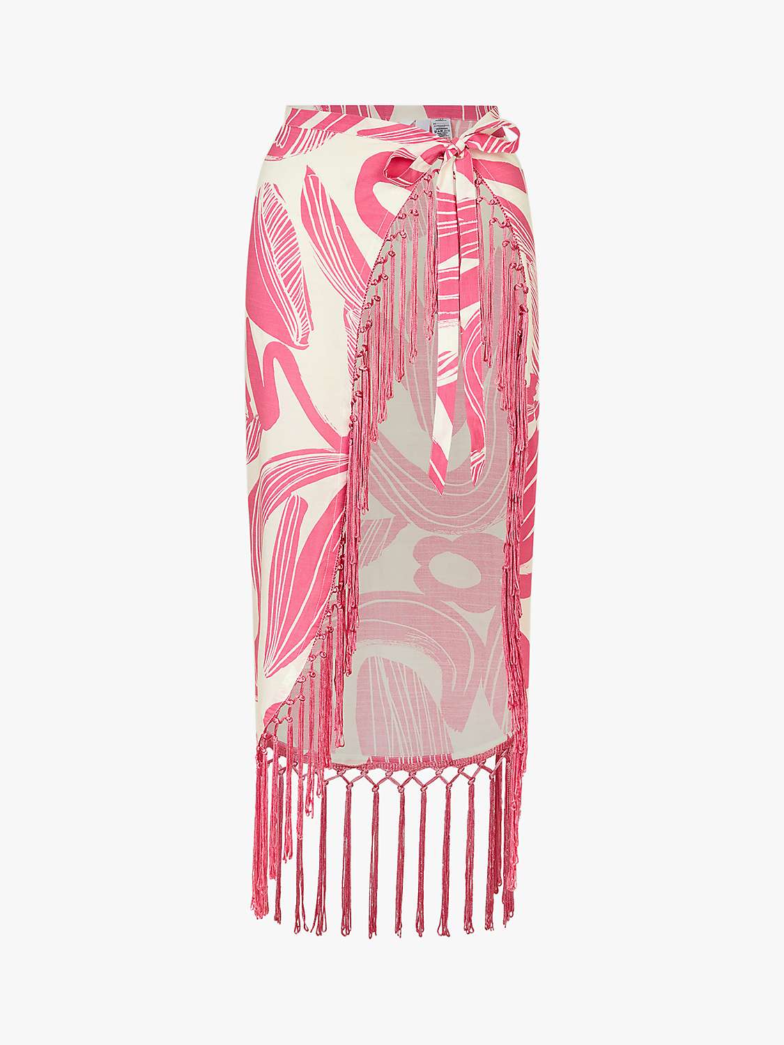 Buy Accessorize Squiggle Sarong, Pink Online at johnlewis.com