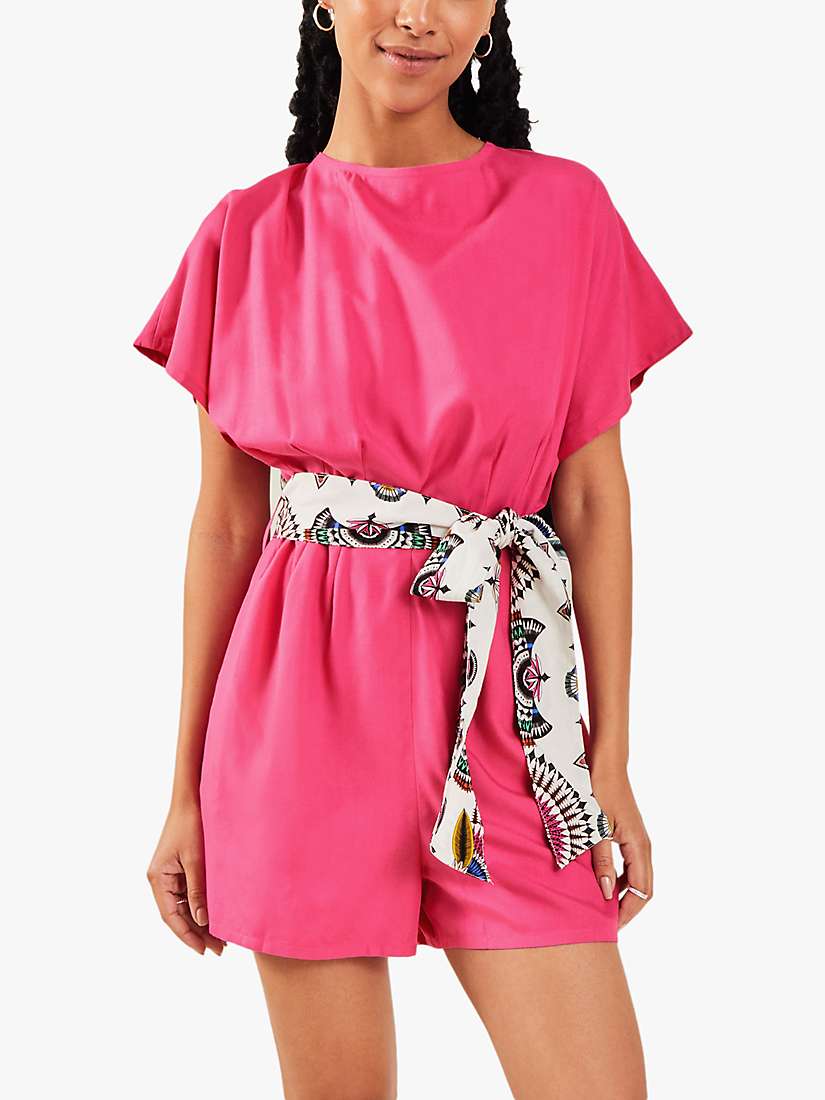 Buy Accessorize Open Back Playsuit, Pink Online at johnlewis.com