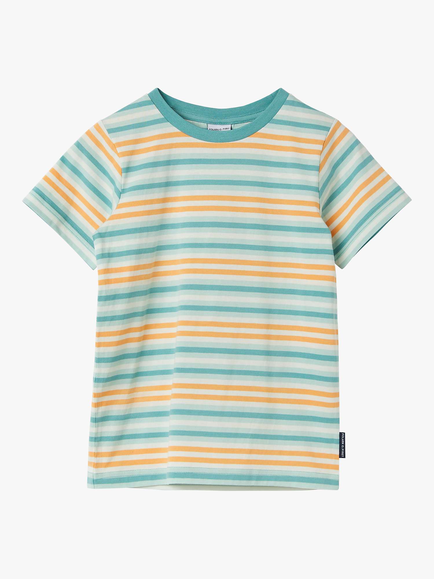 Buy Polarn O. Pyret Kids' Organic Cotton Stripe T-Shirt Online at johnlewis.com