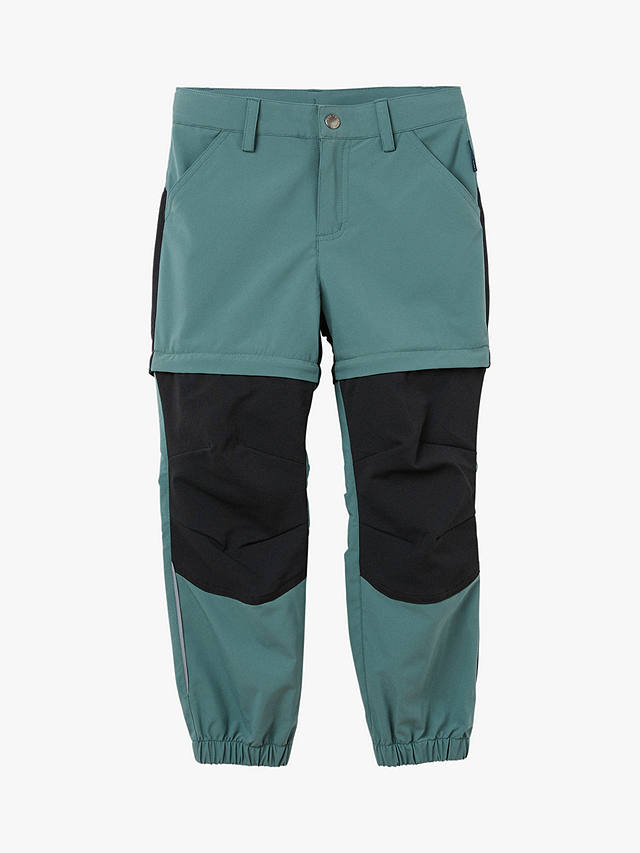Polarn O. Pyret Kids' Recycled Water Repellent Outerwear Trousers, Blue Teal