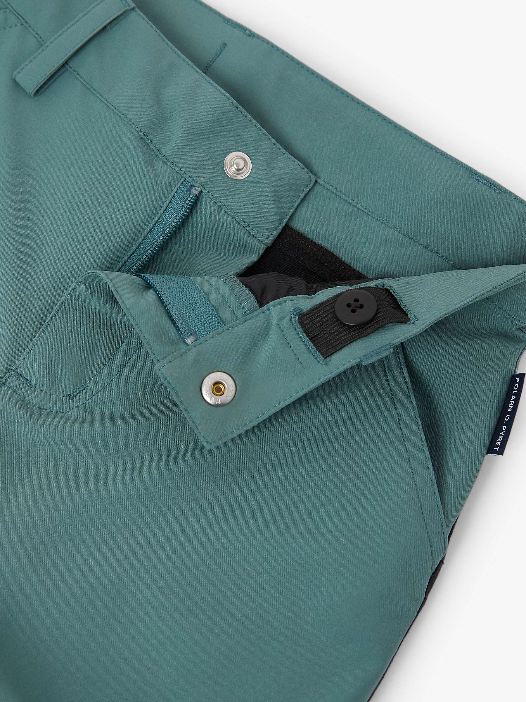 Buy Polarn O. Pyret Kids' Recycled Water Repellent Outerwear Trousers, Blue Teal Online at johnlewis.com