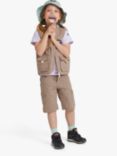Polarn O. Pyret Kids' Utility Vest Jacket, Natural