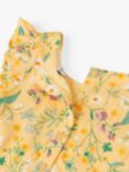 Polarn O. Pyret Kids' Floral Print Dress, Yellow