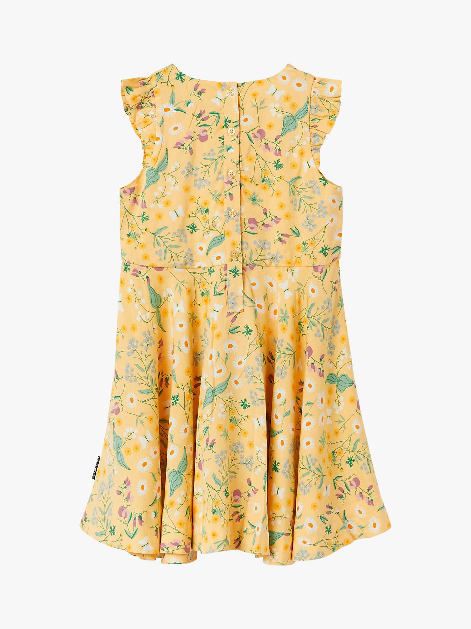 Buy Polarn O. Pyret Baby Floral Dress, Yellow Online at johnlewis.com