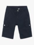 Polarn O. Pyret Kids' Cotton Cargo Shorts, Blue