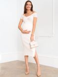 Seraphine Kora Off Shoulder Maternity Dress, Ecru