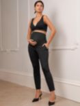 Seraphine Leone Slim Leg Maternity Trousers, Black