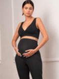 Seraphine Leone Slim Leg Maternity Trousers, Black