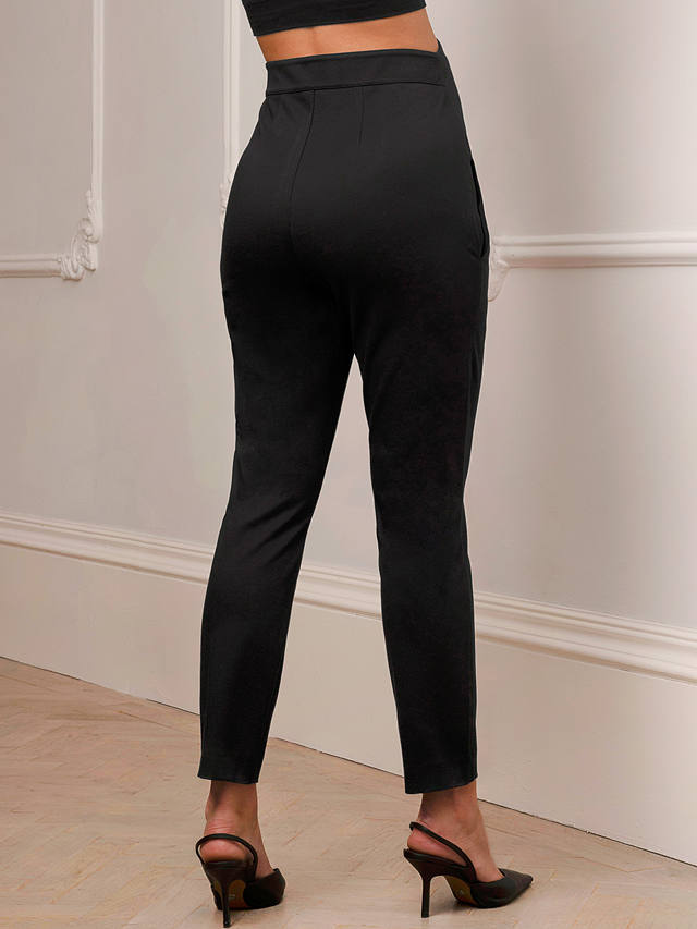 Seraphine Leone Slim Leg Maternity Trousers, Black