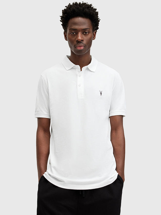 AllSaints Reform Short Sleeve Polo Shirt, Pack of 2, Green/White