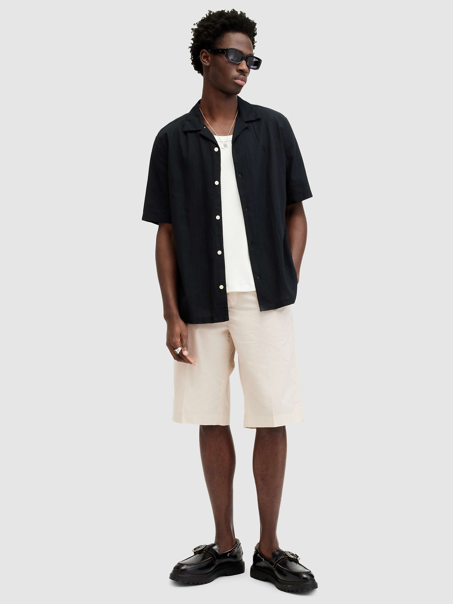 Buy AllSaints Mars Shorts, Bailey Taupe Online at johnlewis.com