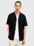 AllSaints Hudson Short Sleeve Shirt, Black