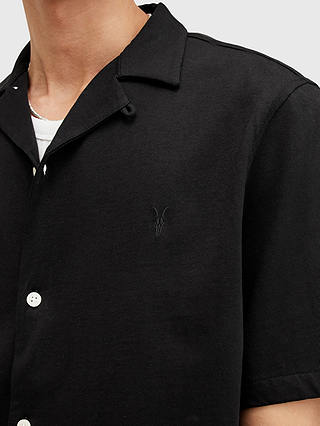AllSaints Hudson Short Sleeve Shirt, Black
