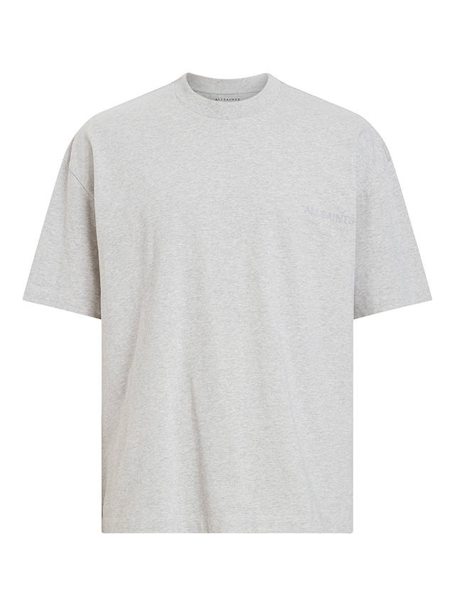 AllSaints Xander Short Sleeve Crew T-Shirt, Grey
