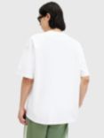 AllSaints Pass Short Sleeve Crew T-Shirt, Optic White