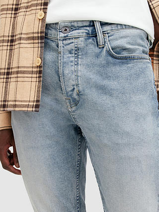 AllSaints Organic Cotton Blend Cigarette Slim Fit Jeans, Indigo Blue