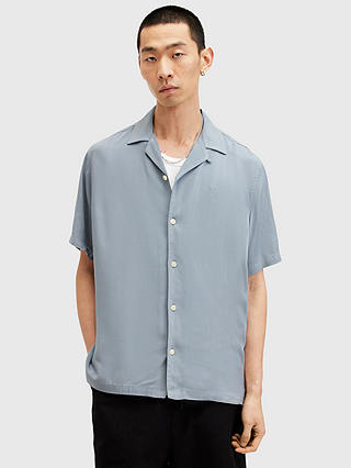 AllSaints Venice Short Sleeve Shirt, Skyline Grey