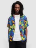 AllSaints Goldfarb Floral Print Relaxed Fit Shirt, Multi, Multi